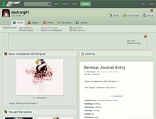Tablet Screenshot of daotrang91.deviantart.com