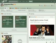 Tablet Screenshot of dimension-dino.deviantart.com