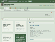 Tablet Screenshot of miakoda-artwork.deviantart.com
