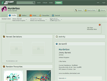 Tablet Screenshot of murderbox.deviantart.com