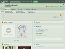Tablet Screenshot of consulting-detective.deviantart.com