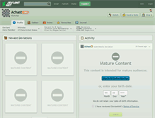 Tablet Screenshot of achast.deviantart.com