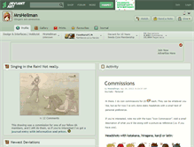 Tablet Screenshot of mrshellman.deviantart.com