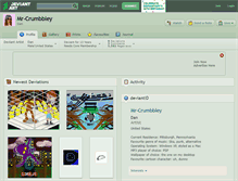 Tablet Screenshot of mr-crumbbley.deviantart.com
