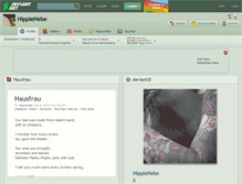 Tablet Screenshot of hippiehebe.deviantart.com