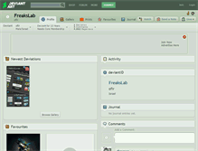 Tablet Screenshot of freakslab.deviantart.com