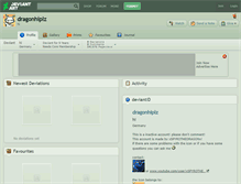 Tablet Screenshot of dragonhiplz.deviantart.com