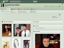 Tablet Screenshot of clevernamesaretaken.deviantart.com