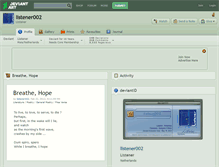 Tablet Screenshot of listener002.deviantart.com