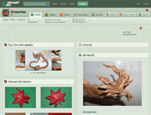 Tablet Screenshot of droserion.deviantart.com