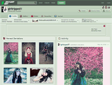 Tablet Screenshot of girltripped.deviantart.com