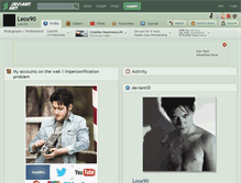Tablet Screenshot of leox90.deviantart.com