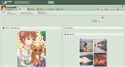 Desktop Screenshot of cloverella.deviantart.com