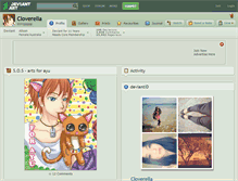 Tablet Screenshot of cloverella.deviantart.com