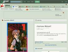 Tablet Screenshot of caltron.deviantart.com