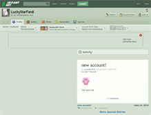 Tablet Screenshot of luckystarfan8.deviantart.com