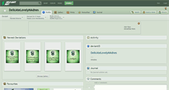 Desktop Screenshot of delicatelovelymadnes.deviantart.com