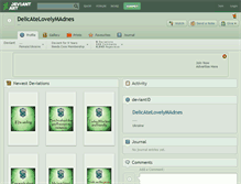 Tablet Screenshot of delicatelovelymadnes.deviantart.com