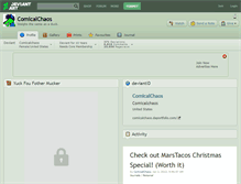 Tablet Screenshot of comicalchaos.deviantart.com