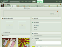 Tablet Screenshot of mr-matz.deviantart.com