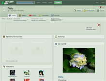 Tablet Screenshot of distu.deviantart.com