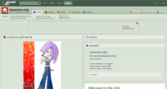 Desktop Screenshot of characters-club.deviantart.com