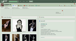 Desktop Screenshot of christine-xo.deviantart.com