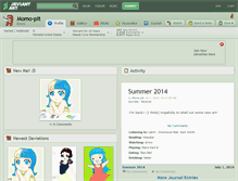 Tablet Screenshot of momo-pit.deviantart.com