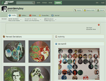 Tablet Screenshot of poordannyboy.deviantart.com