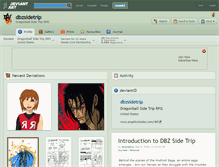 Tablet Screenshot of dbzsidetrip.deviantart.com