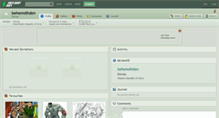 Desktop Screenshot of behemothden.deviantart.com