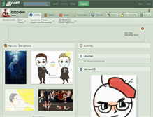 Tablet Screenshot of bdondon.deviantart.com