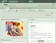 Tablet Screenshot of jimaji.deviantart.com