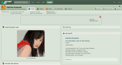 Desktop Screenshot of mecha-musume.deviantart.com