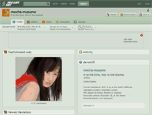 Tablet Screenshot of mecha-musume.deviantart.com