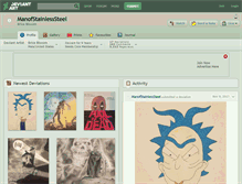 Tablet Screenshot of manofstainlesssteel.deviantart.com