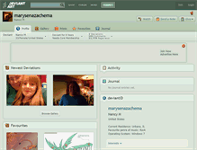 Tablet Screenshot of marysenazachema.deviantart.com