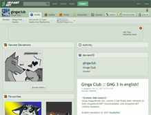 Tablet Screenshot of gingaclub.deviantart.com