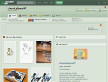 Tablet Screenshot of chemicalzone97.deviantart.com