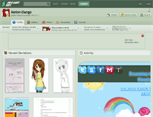 Tablet Screenshot of melon-dango.deviantart.com