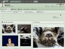 Tablet Screenshot of ignavius.deviantart.com