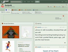 Tablet Screenshot of finnfan98.deviantart.com