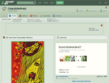 Tablet Screenshot of colarzinhopreto.deviantart.com