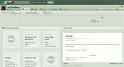 Desktop Screenshot of lex-the-bear.deviantart.com