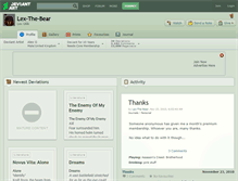 Tablet Screenshot of lex-the-bear.deviantart.com