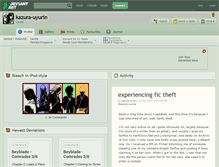 Tablet Screenshot of kazura-uyurin.deviantart.com