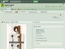 Tablet Screenshot of deadly-logical.deviantart.com