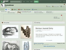 Tablet Screenshot of blueradiostar.deviantart.com