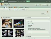 Tablet Screenshot of neonwolfie.deviantart.com