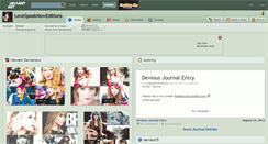 Desktop Screenshot of lovespeaknoweditions.deviantart.com